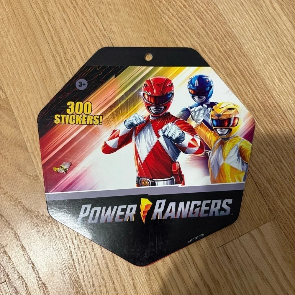 Power Rangers Sticker Pad - 8 x 8 Inches - 300 Stickers NEW